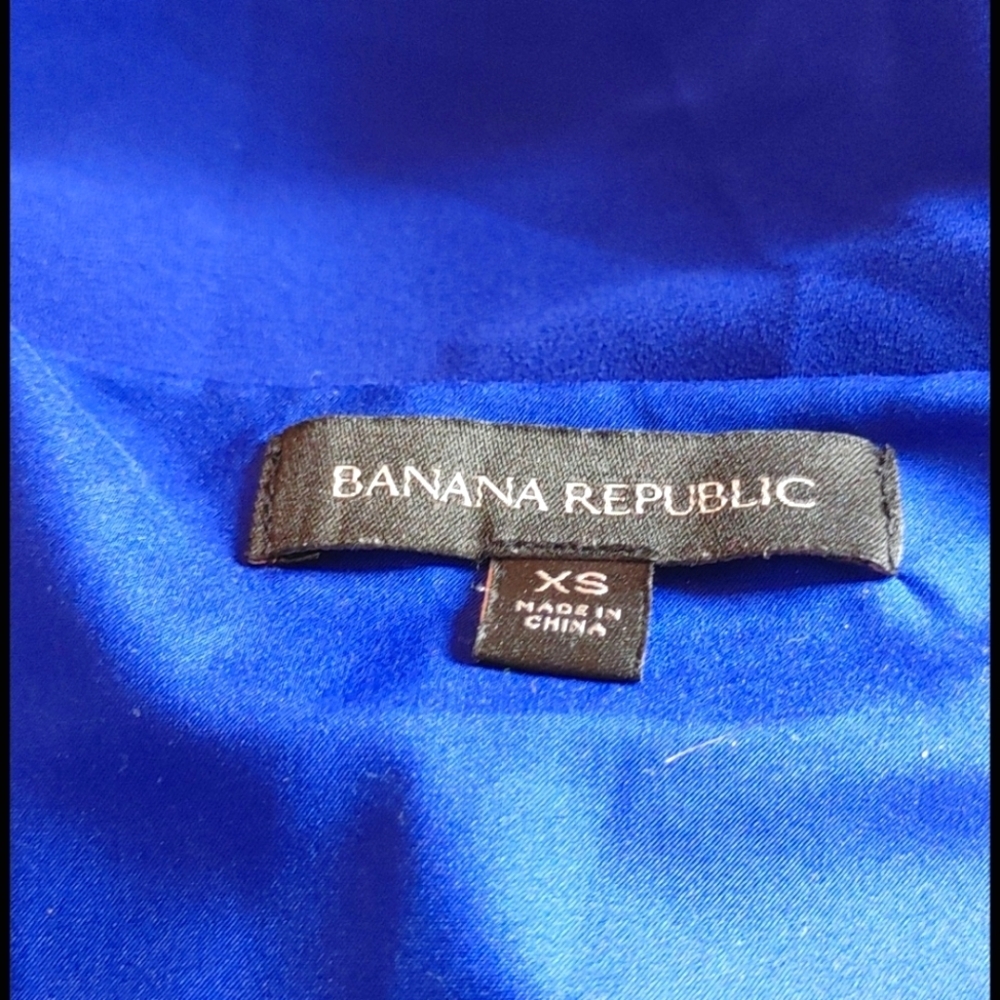 Banana Republic Cobalt Blue Flowy Peplum Top - Picture 5 of 5